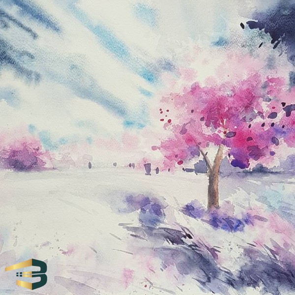 Watercolor on cardboard:cod1